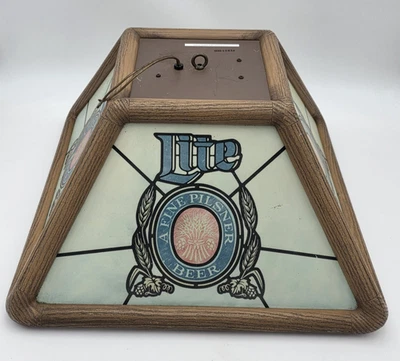 Pool Table Bar Light In Collectible Miller Signs & Tins for sale