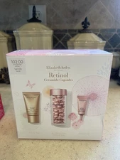 NEW Elizabeth Arden Retinol Ceramide 60 Capsules 3pc Gift Set- $140 RETAIL PRICE