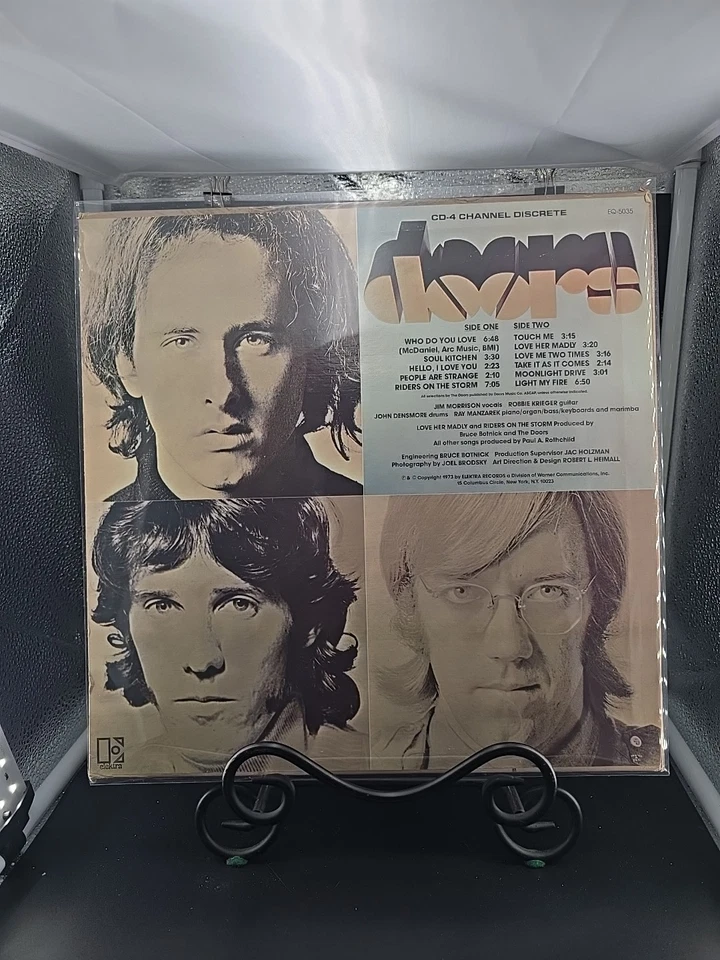 THE DOORS THE BEST OF THE DOORS LP 1973 ELEKTRA Reissue EQ5035 Quad VG+/VG+ - Image 2 of 4