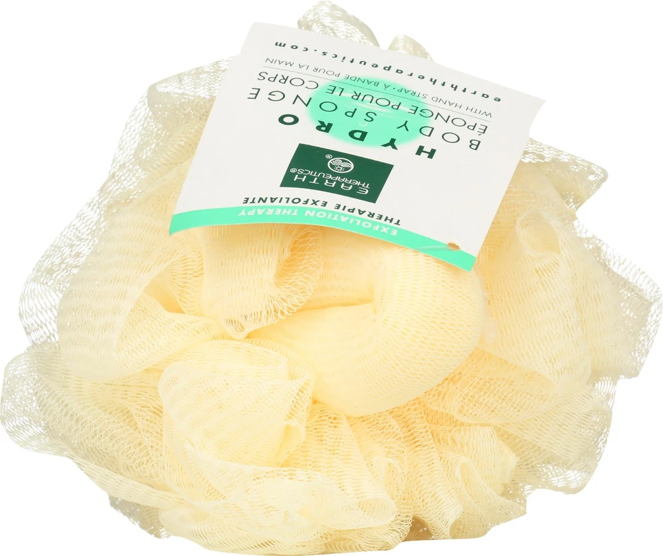 Earth Therapeutics губка для тела Hydro с ремешком для рук натуральная губка для купания - Изображение 3 из 4