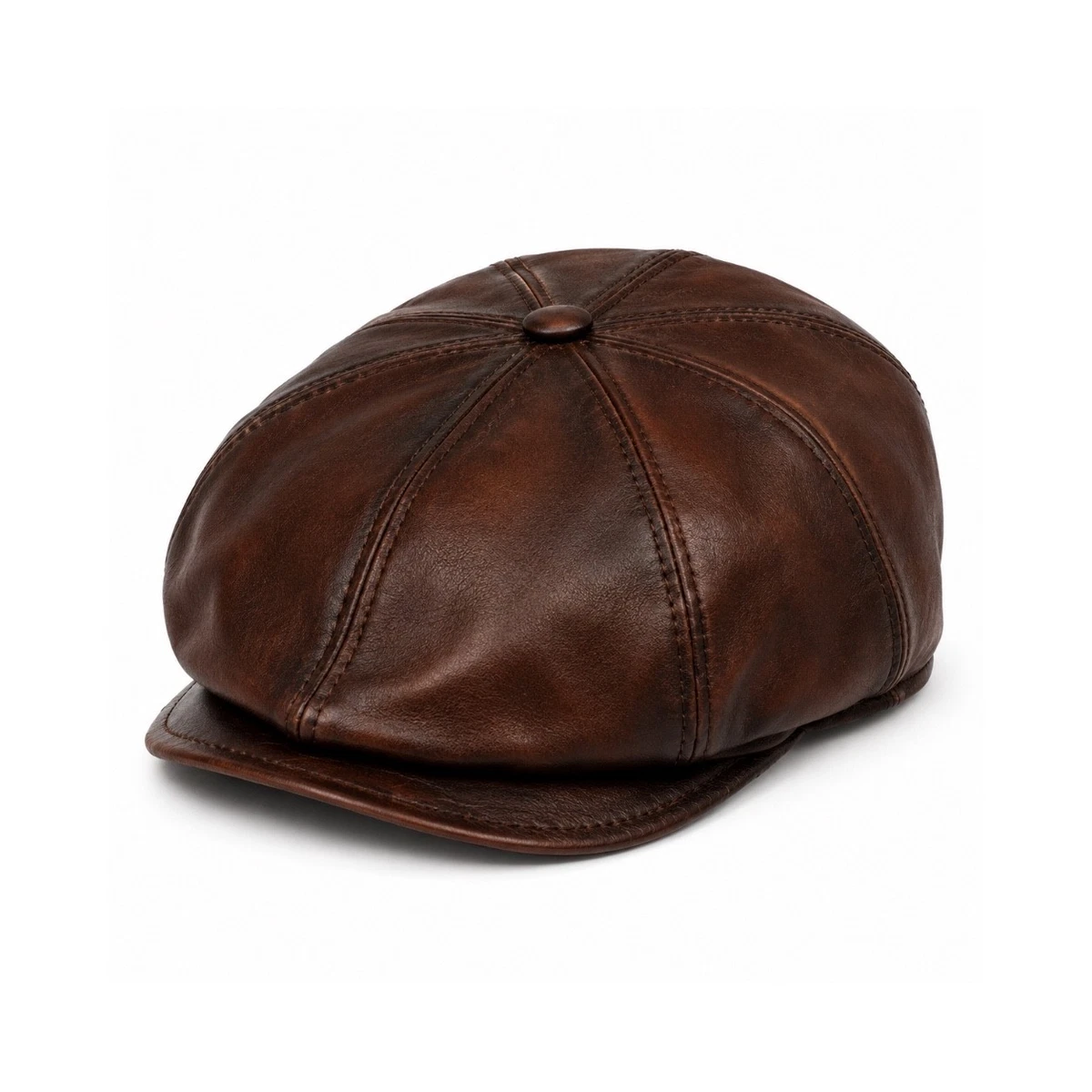 Leather Newsboy Caps for Men for sale | eBay