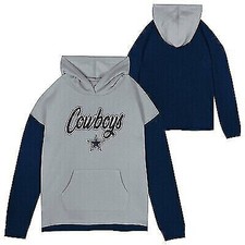 NFL Dallas Cowboys Girls Fleece Hooded Sweatshirt, XL 14/16 