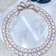 Gold wire Christmas wreath