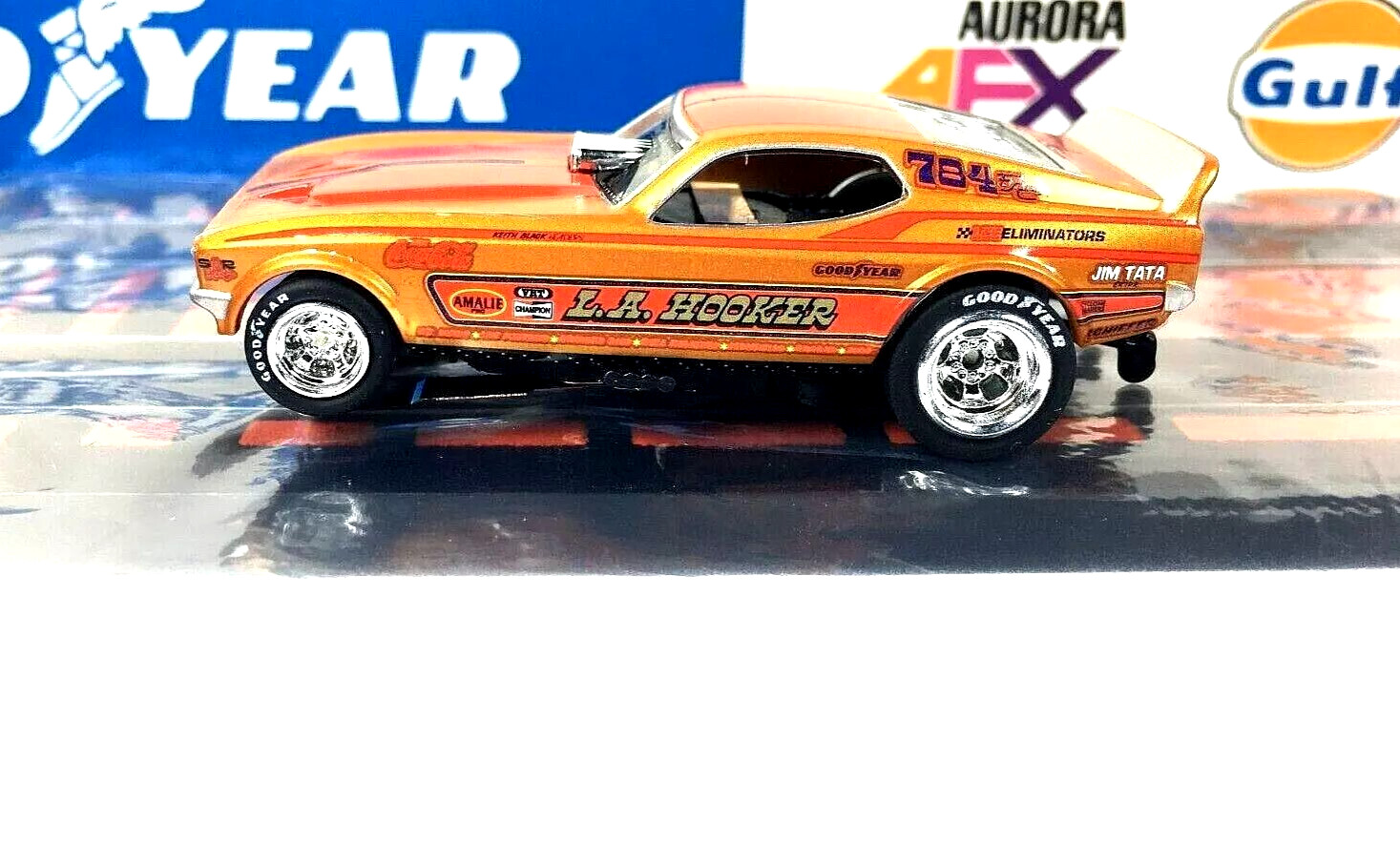 Ho Slot Cars, Auto World /AFX, FORD Race Car, Factory Drag Racing Chassis, New.