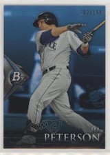 2014 Bowman Platinum Chrome Prospects Sapphire 162/199 DJ Peterson #BPCP62 z7h