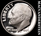 1995-S Roosevelt Dime- Silver Choice Gem Proof Luster No Reserve #i315