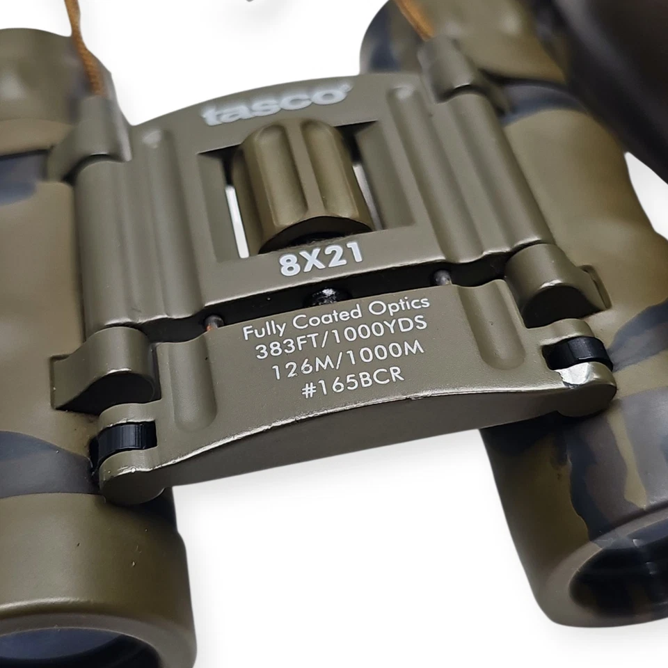 TASCO 8X21 FULLY COATED OPTICS 367 FT/1000 YDS WITH CASE - Image 2 of 4