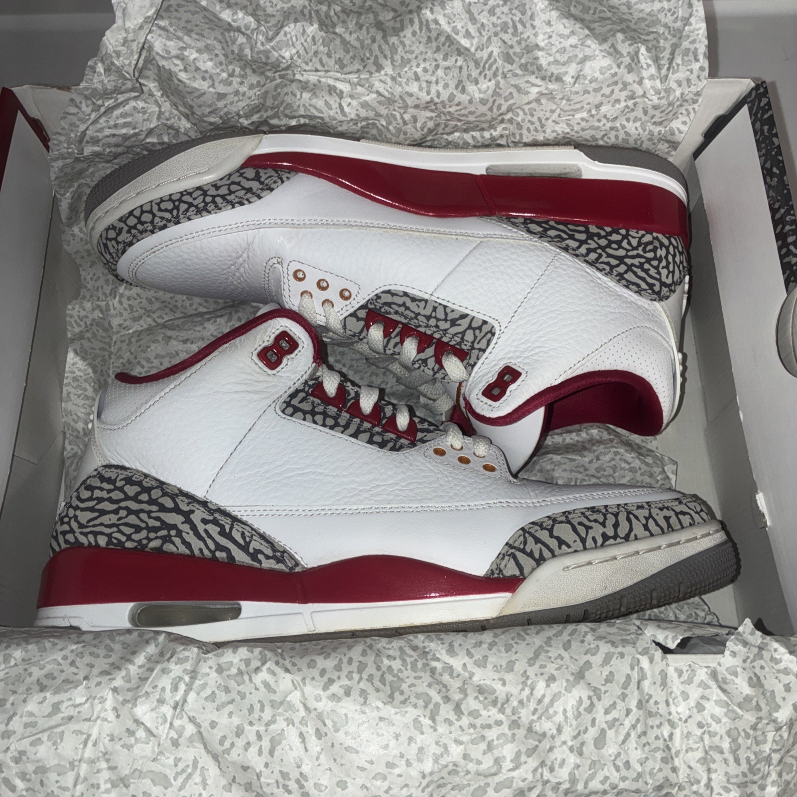 Nike Air Jordan 3 Men's Cardinal Red/Retro White 2022 Size 11 CT8532-126 VNDS thumbnail 21