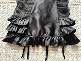 Victoria's Secret Sexy Little Things Women's Black Ruched Lingerie Garter Sz 36B