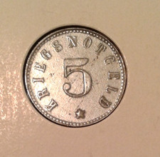 Germany Notgeld 5 Pfennig coin 1920.