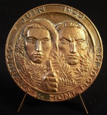 Combat Medal Of Mont-Mouchet Coulon, 1944 (1982 Maquisards Resistance)