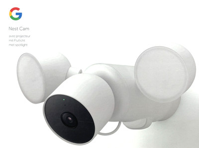 Google Nest Cam mit Flutlicht Außen mit Kabel Intelligente Sicherheitskamera GPL