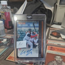 2024 Pulse Baseball Cole Young Autograph Card Orange Foil Mariners /15