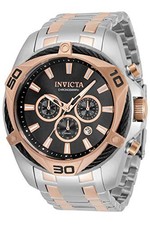 Invicta Men's 34129 Bolt Quartz Chronograph 50MM Black Dial Steel Watch