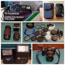 LOT Film Camera  Accessories: Lenses Flashes Filters Mixed Brands All Untested