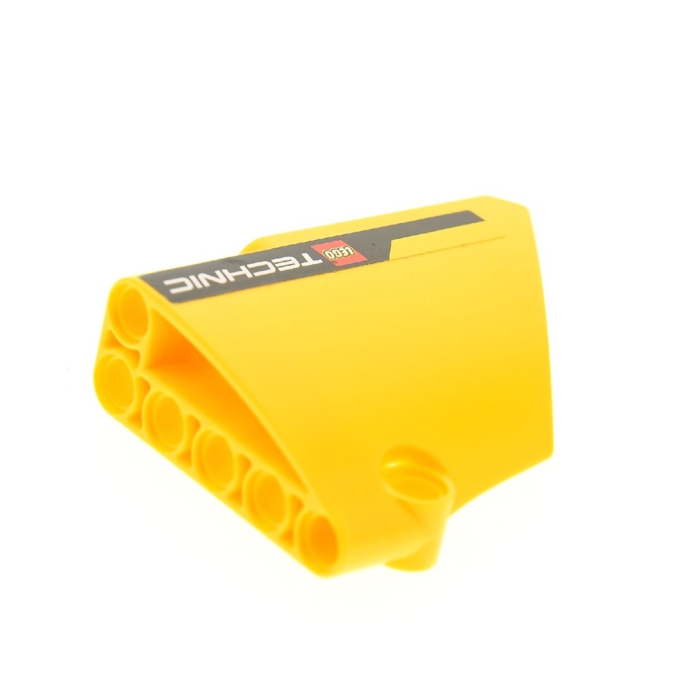 1X Lego Technic Panel Cover 14 Yellow TECHNIC Smooth Side B 64680PB021
