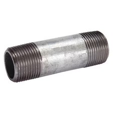 1/2" Mnpt X 6" Tbe Galvanized Steel Pipe Nipple Sch 160, 87410