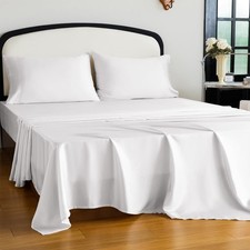 King Size Tencel Lyocell Cooling Sheets, Silky Soft Sheet Set with 16 Inch Deep