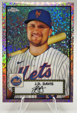 2021 Topps Chrome Platinum Anniversary JD Davis Rose Gold Mini Diamond /75