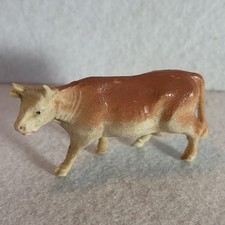 Vintage Viscoloid Celluloid Miniature Cow Marked Made in USA