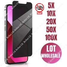 Wholesale Privacy Screen Protector Tempered Glass Lot For iPhone 14 13 12 11 Pro