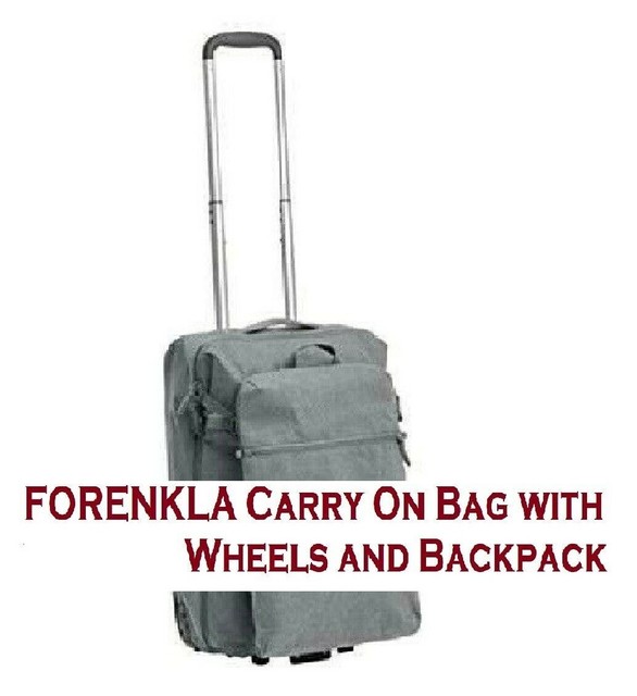 IKEA FORENKLA Carry On Bag with Wheels 