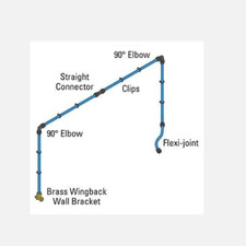 Small Compressed Air Ring Main Kit (15mm Pipe/Fittings) for Workshops