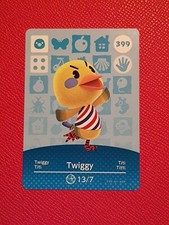 TWIGGY ANIMAL CROSSING AMIIBO SERIES 4 CARD #399 TRACKED AU POST geniuine