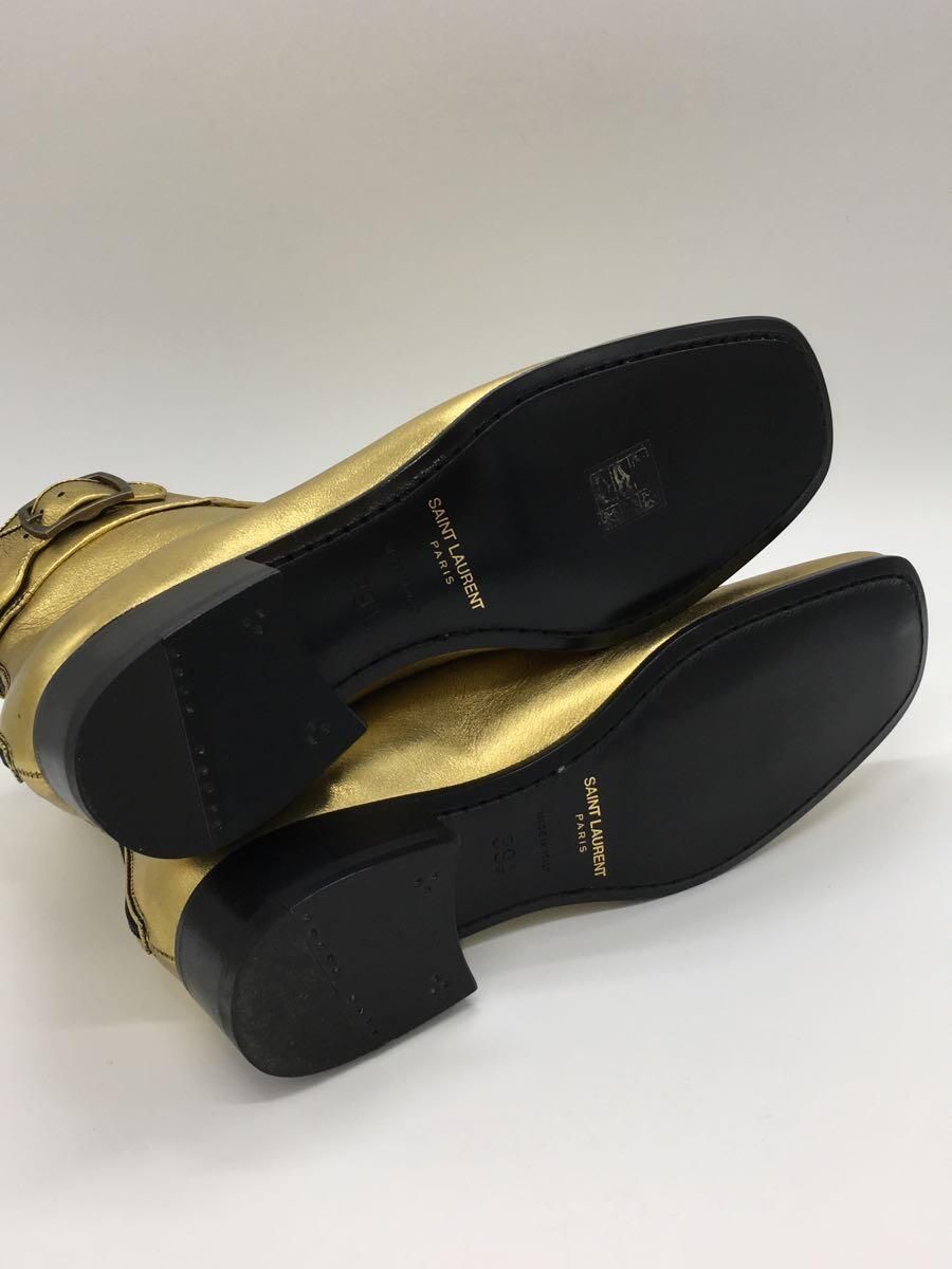 STIVALI CORTI SAINT LAURENT 39 5 oro usati