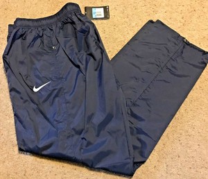 Nike-Men-039-s-Foundation-12-Rain-Pants-Mesh-Lined-Pack-Away-447467-419-Navy
