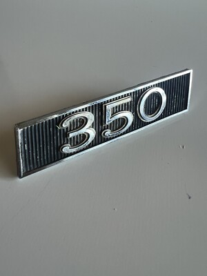 Vtg 1968-1977 Buick Gran Sport 350 Car Vehicle Script Emblem Badge Logo 1384527