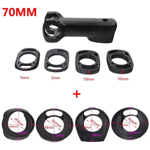 Road Bicycle Stem 28.6-31.8mm Aluminum Internal Routing Bike Stems with Spacer - Picture 21 of 24
