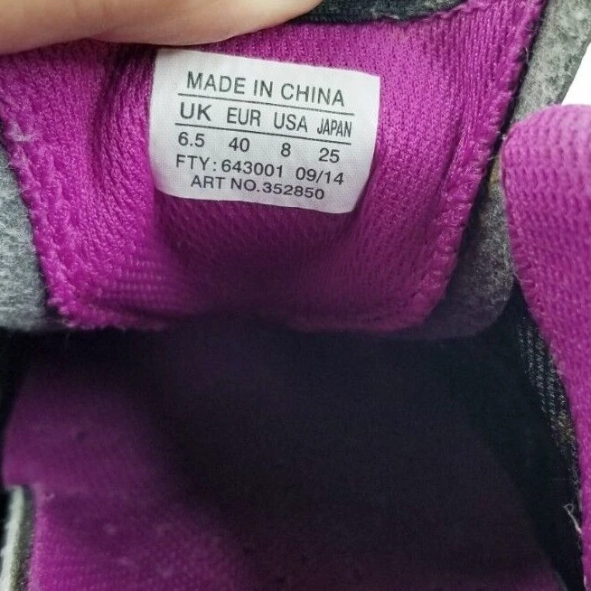 Zapatos de carretera Mavic talla 8 para mujer turmalina ciclismo negro púrpura acento 643001 Foto 3 de 4