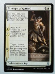 Triumph of Gerrard 38/269 Dominaria MTG Uncommon