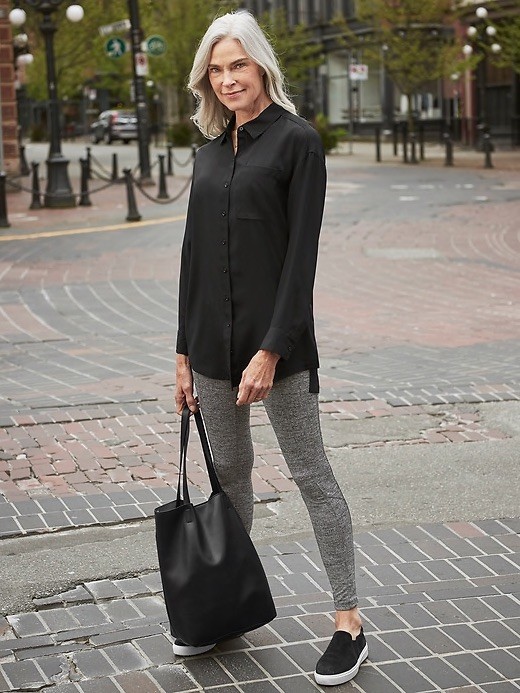 Athleta Herringbone Metro High Waisted 