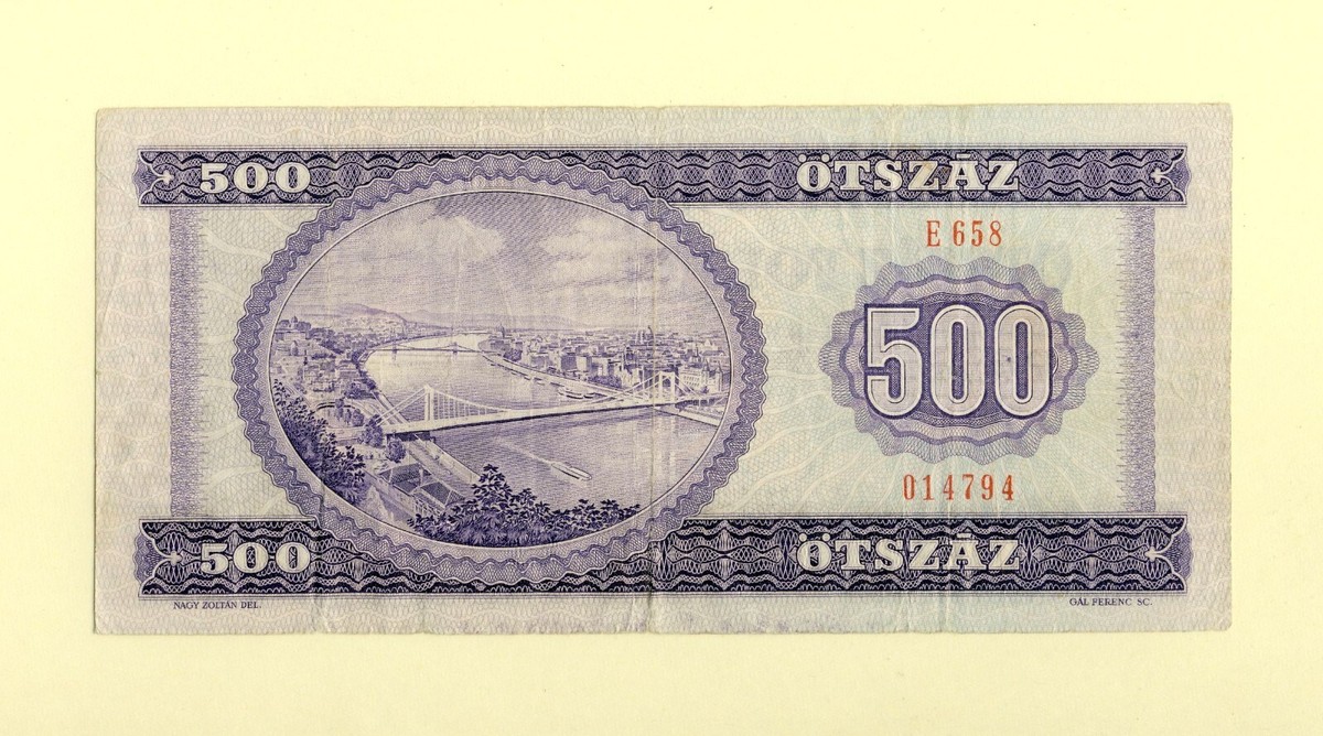 UNGARN / HUNGARY 500 OTSZAZ FORINT 1980 P-172c VF++ PEOPLES REPUBLIC | eBay