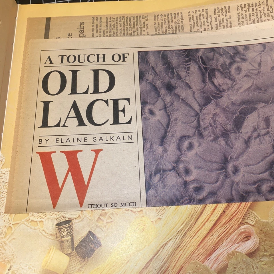 THE GENTLE ARTS por Helen Cavanagh THE LACE GUILD, bobina de aguja tejida a ganchillo Foto 4 de 4