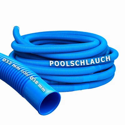 Pondlife Poolschlauch Schwimmbadschlauch (blau) Ø 32 mm, Länge 30 m Original aus