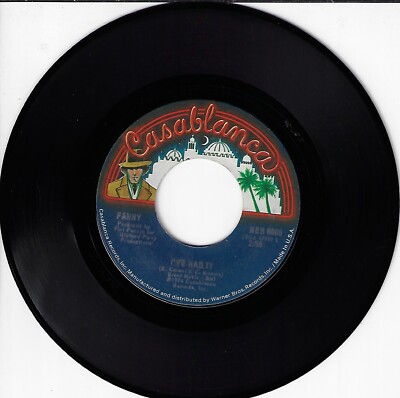FANNY THE FIRST TIME/ USED 7'' 45RPM NEAR MINT