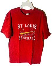 Majestic Athletic Men's St. Louis Cardinals Short-Sleeve T-Shirt SMALL RED