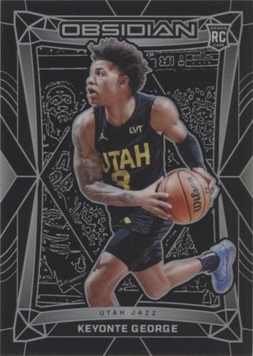 Keyonte George 2023-24 Prizm Gold Auto RC Rookie 03/10 Utah Jazz 