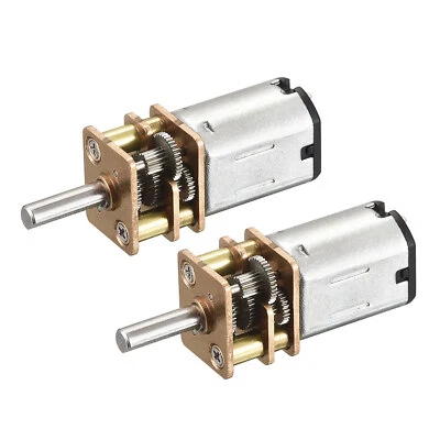 Micro Vitesse Réduction Engrenage Moteur DC 3V 100RPM pour Voiture Paquet de 2 - Photo 1/4