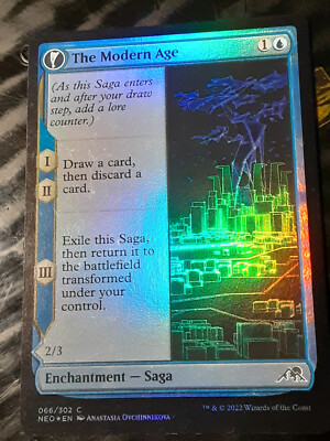 The Modern Age FOIL , Kamigawa Neon Dynasty , NM, MTG , FREE SHIPPING