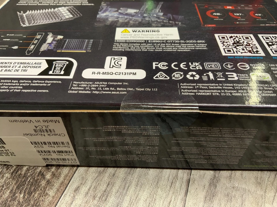 ASUS GeForce® GT 730 2GB GDDR5 gráficos de bajo perfil silencioso GT730-SL-2GD5-BRK Foto 3 de 3