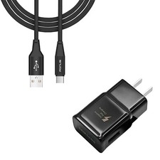 Fast Home Charger Type-C 6ft USB Cable Quick Power Adapter Travel for Tablets
