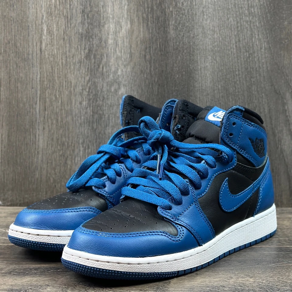 Zapatillas Jordan 1 Retro Altas OG Azul Marino GS Talla 5Y Para Mujer Talla 6.5 5575441-404 Foto 2 de 4
