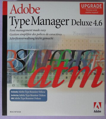 Adobe Type Manager Deluxe 4.6 - ATM - für Macintosh