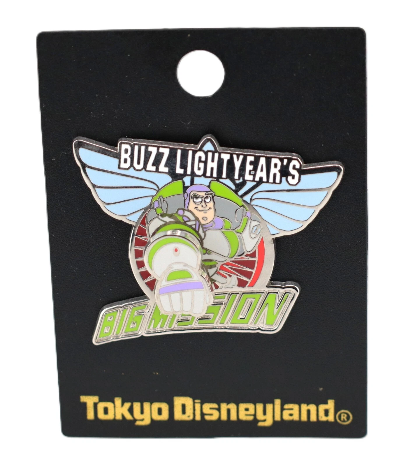 Tokyo Disneyland Buzz Lightyear Toy Story Big Mission TDL 3D Spring Pin