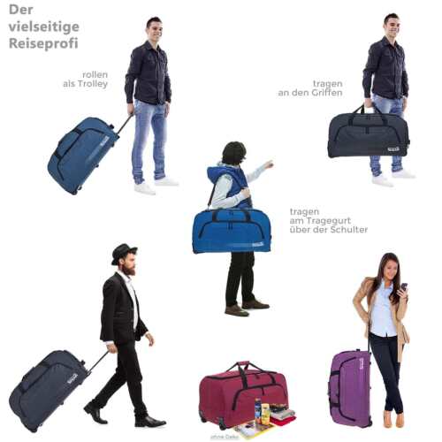 Borsa da viaggio borsa valigia trolley 85 L XL uomo donna trolly spear 910 a scelta - Foto 16 di 155