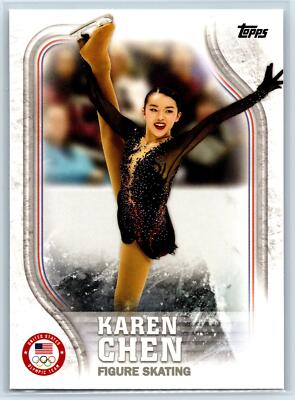 Karen Chen 2018 Topps U.S. Olympic Team RC USA #US-16